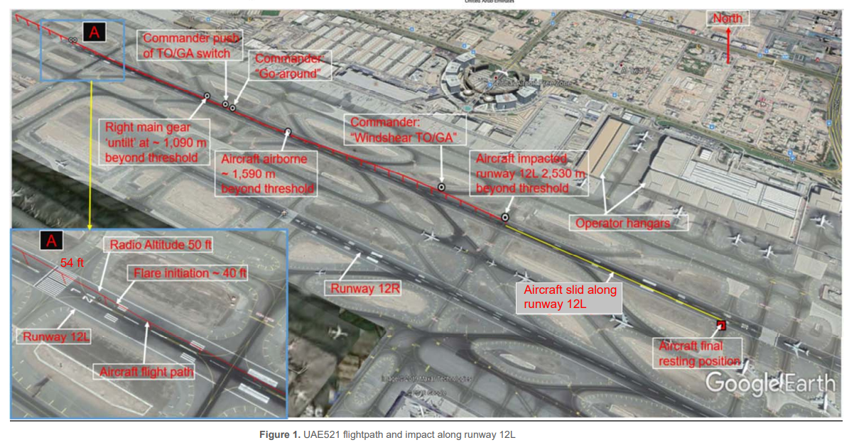 Boeing 777-300 | Emirates | A6-EMW | runway 12L Dubai flight / crash path