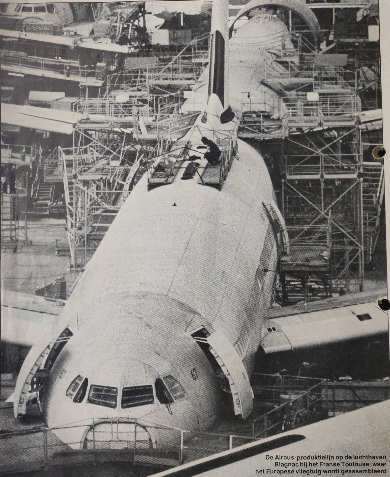 Airbus A300B4-100 production line at Toulouse-Blagnac with c/n 067 worked on