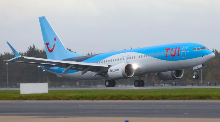 TUI Airways Boeing 737 MAX taking off