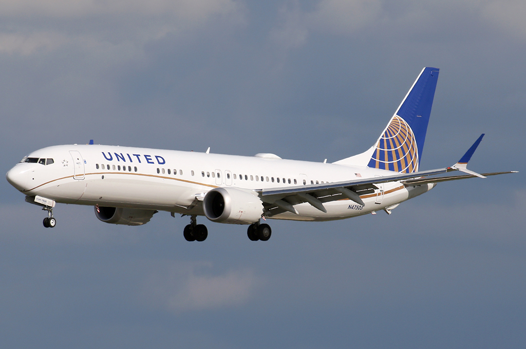Boeing 737 MAX 9 | United Airlines | N47505 | Boeing 737 MAX 9 landing