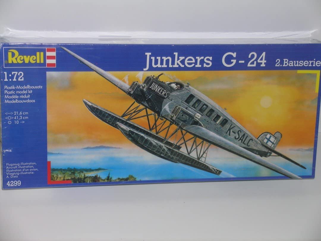 Amazon.com: Revell/Germany "Junkers G-24 Float Plane" Plastic Model Kit:  Everything Else