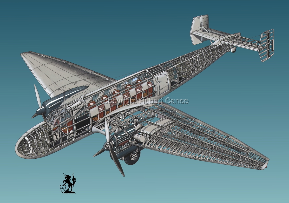 Painting : &quot;Junkers Ju 86 C1 #6&quot; (Original art by Hubert Cance)