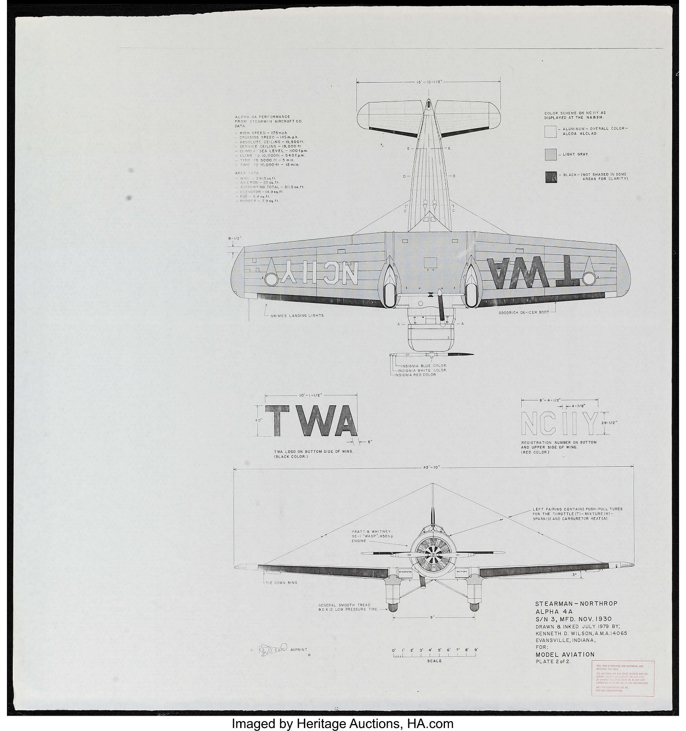 Universal Film Logo (Universal, 1979). Blueprints (2) (36&quot; X 39&quot;). | Lot  #53434 | Heritage Auctions