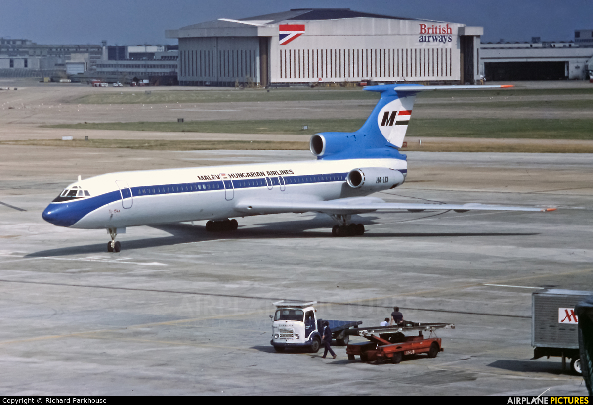 HA-LCI - Malev Tupolev Tu-154A at London - Heathrow | Photo ID 654611 |  Airplane-Pictures.net