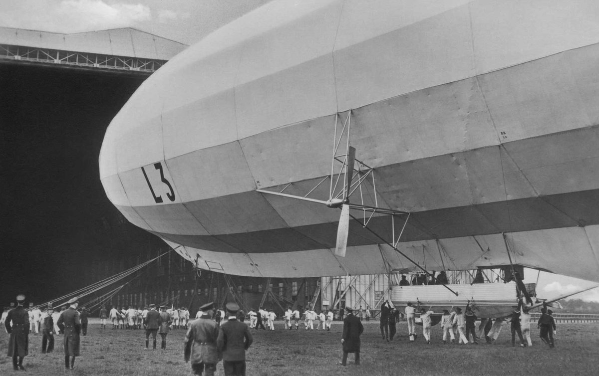 Forgotten Fields on Twitter: "1915. L 3 (LZ 24), one of three ...