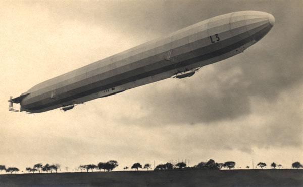 Luftschiff Zeppelin LZ24, the Imperial German Navy bomber L3 ...