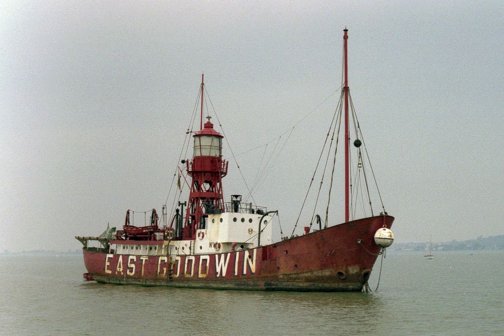 No. 1 Lightvessel, ex East Goodwin at Harwich, 1983 | Lighthouse pictures,  Beautiful lighthouse, Lighthouse